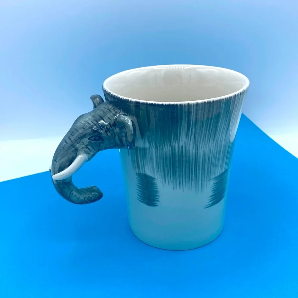 Pier 1 3D Oversized Elephant Handled Coffee Cup